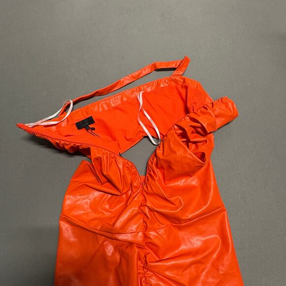 MICHAEL COSTELLO x REVOLVE Kolt Mini Dress in Orange Size M - Picture 9 of 14